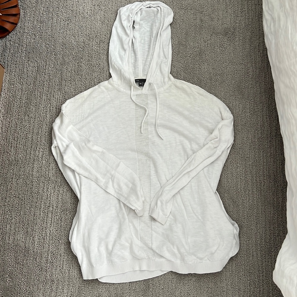 Vince White Hoodie Sweater